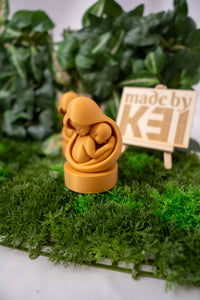 Altijd samen – 3D geprint moeder en kind beeld