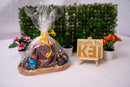 Moederdag gift set – geurkaars met gegraveerde onderzetter