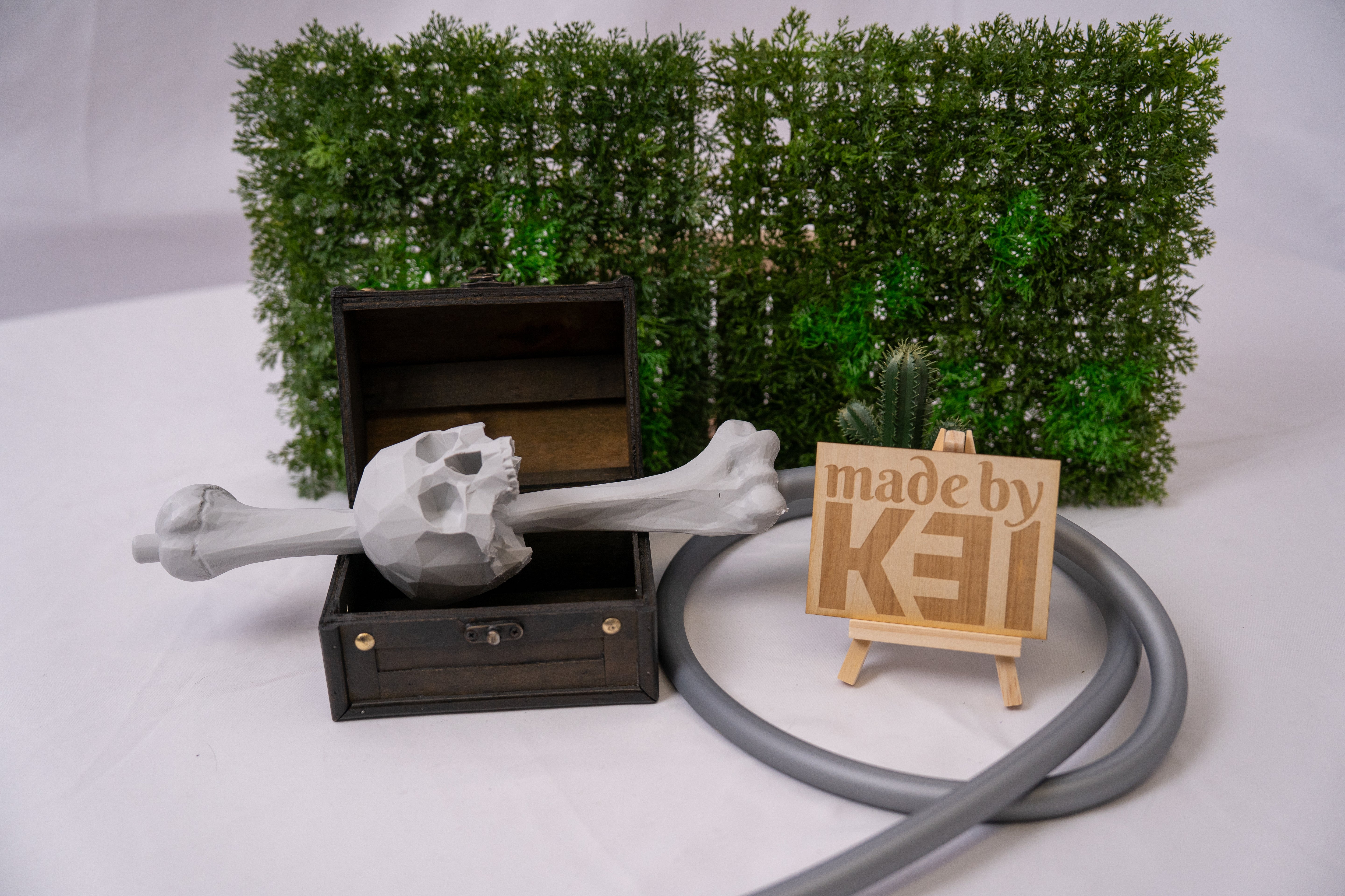 Shisha mondstuk Skull & Bone – 3D-print